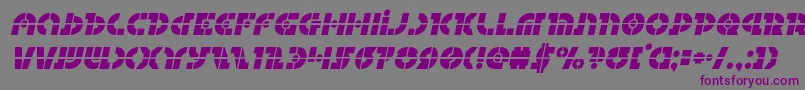 Questloklaserital Font – Purple Fonts on Gray Background