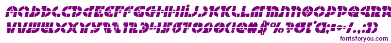 Questloklaserital-Schriftart – Violette Schriften