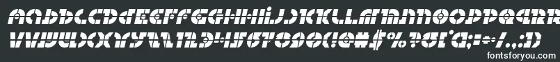 フォントQuestloklaserital – 白い文字
