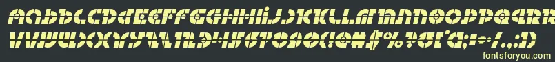 Questloklaserital Font – Yellow Fonts on Black Background