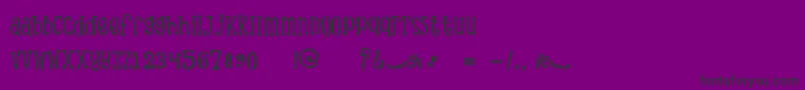 ScTinasBabyShowerDemo Font – Black Fonts on Purple Background