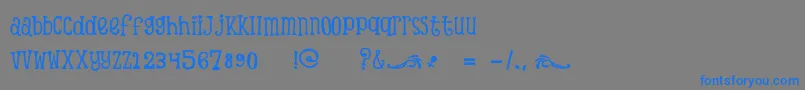 ScTinasBabyShowerDemo-Schriftart – Blaue Schriften auf grauem Hintergrund