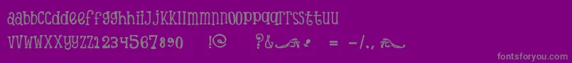 ScTinasBabyShowerDemo Font – Gray Fonts on Purple Background