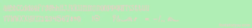 ScTinasBabyShowerDemo Font – Pink Fonts on Green Background