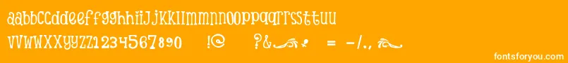 ScTinasBabyShowerDemo Font – White Fonts on Orange Background