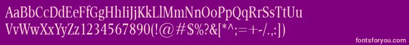 EsperantoCond Font – Pink Fonts on Purple Background