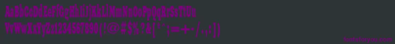 Xnw Font – Purple Fonts on Black Background