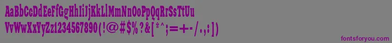 Xnw Font – Purple Fonts on Gray Background