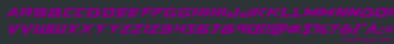 Skirmisherexpandital Font – Purple Fonts on Black Background