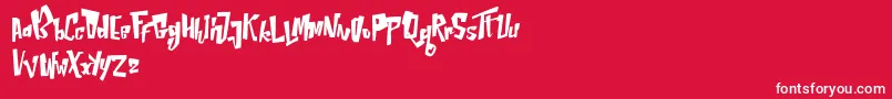 NepternHarbourFree Font – White Fonts on Red Background