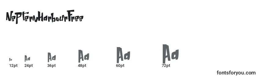 NepternHarbourFree (106759) Font Sizes
