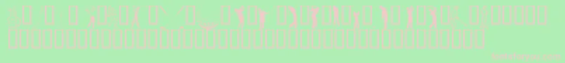 HoleInOne Font – Pink Fonts on Green Background