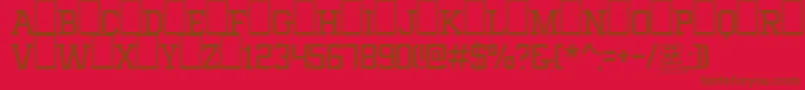MixivaLightDemo Font – Brown Fonts on Red Background