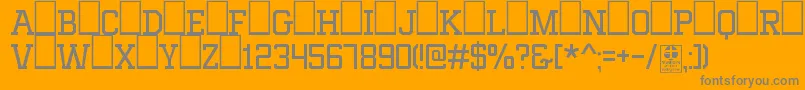 MixivaLightDemo Font – Gray Fonts on Orange Background