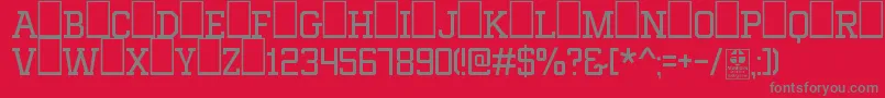 MixivaLightDemo Font – Gray Fonts on Red Background