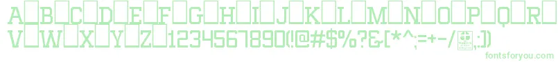 MixivaLightDemo Font – Green Fonts on White Background