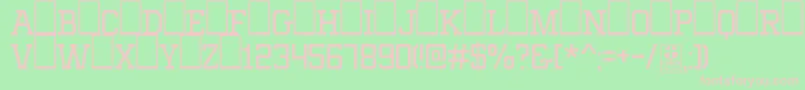 MixivaLightDemo Font – Pink Fonts on Green Background