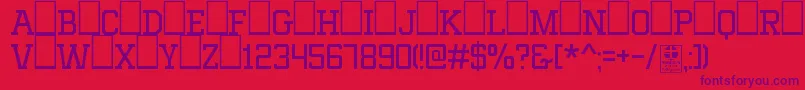 MixivaLightDemo Font – Purple Fonts on Red Background