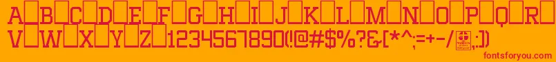 MixivaLightDemo Font – Red Fonts on Orange Background