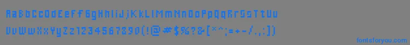 Cwebl Font – Blue Fonts on Gray Background