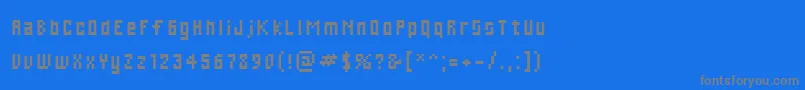 Cwebl Font – Gray Fonts on Blue Background