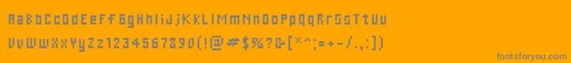 Cwebl Font – Gray Fonts on Orange Background