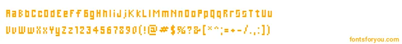 Cwebl Font – Orange Fonts on White Background