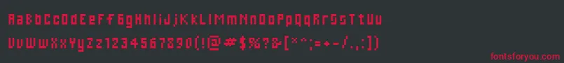 Cwebl Font – Red Fonts on Black Background