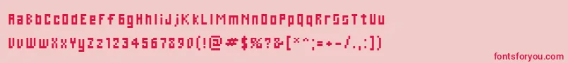 Cwebl Font – Red Fonts on Pink Background