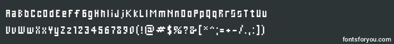 Cwebl Font – White Fonts on Black Background