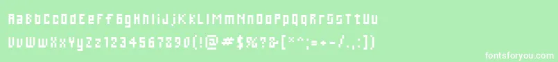 Cwebl Font – White Fonts on Green Background