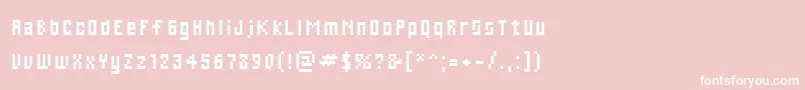 Cwebl Font – White Fonts on Pink Background