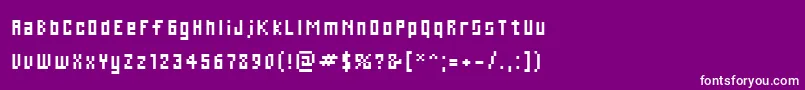 Cwebl Font – White Fonts on Purple Background