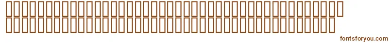 Шрифт McsClockHigh – коричневые шрифты на белом фоне