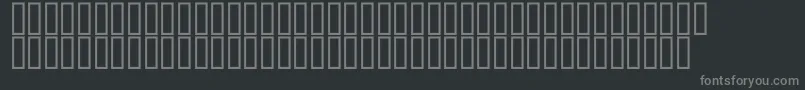 McsClockHigh Font – Gray Fonts on Black Background
