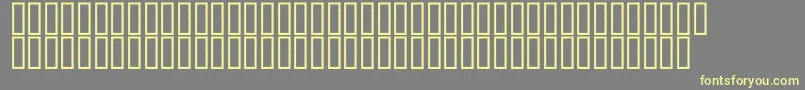 フォントMcsClockHigh – 黄色のフォント、灰色の背景