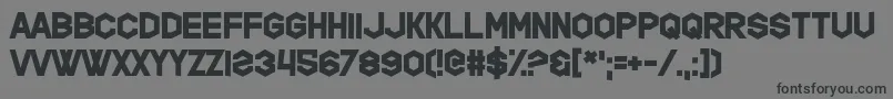 HippopotamusApocalypse Font – Black Fonts on Gray Background