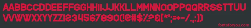 HippopotamusApocalypse Font – Red Fonts on Black Background