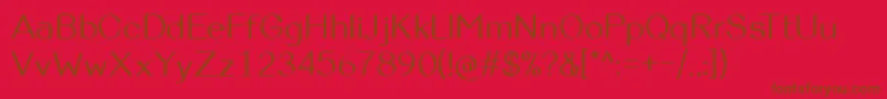 ViolinaRegular Font – Brown Fonts on Red Background