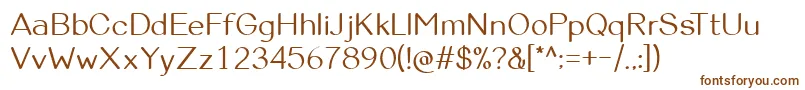 ViolinaRegular Font – Brown Fonts on White Background