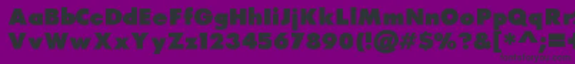 Raiderfont Font – Black Fonts on Purple Background