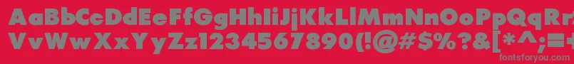 Шрифт Raiderfont – серые шрифты на красном фоне