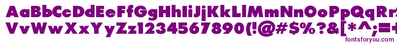 Czcionka Raiderfont – fioletowe czcionki