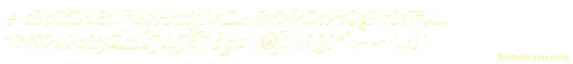 KlHkursive1OlDb-Schriftart – Gelbe Schriften