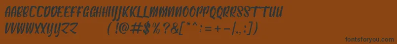 AntebrasDemo Font – Black Fonts on Brown Background