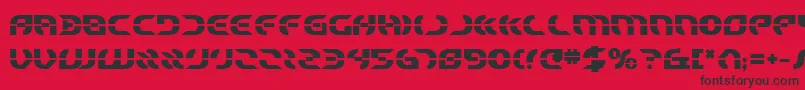 Starfighter ffy Font – Black Fonts on Red Background