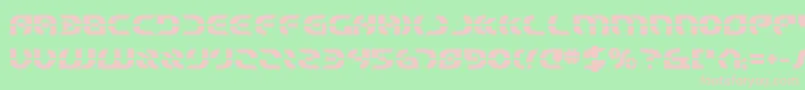 Starfighter ffy Font – Pink Fonts on Green Background