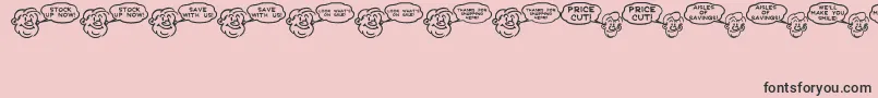 fuente SalesHelpJl – Fuentes Negras Sobre Fondo Rosa