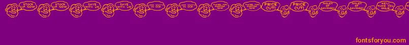 Подробнее о шрифте SalesHelpJl Шрифт SalesHelpJl – оранжевые шрифты на фиолетовом фоне