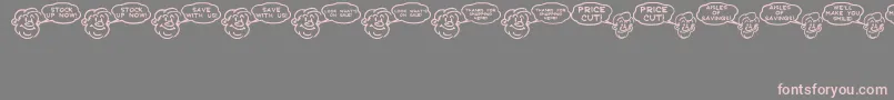 SalesHelpJl Font – Pink Fonts on Gray Background
